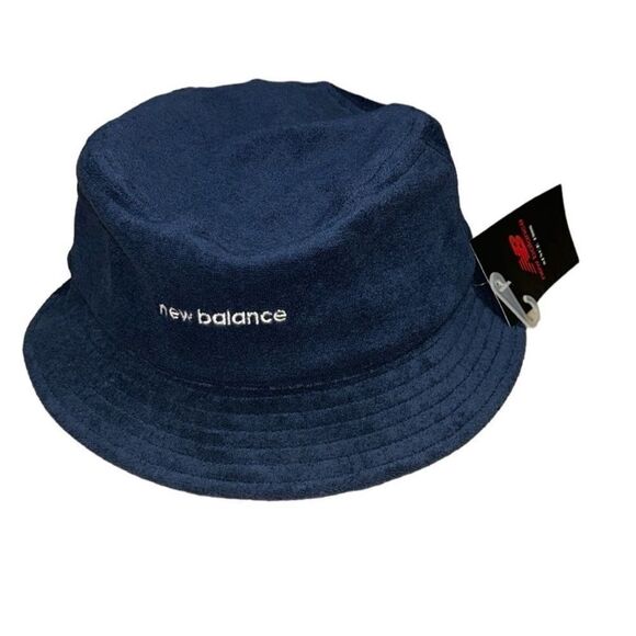 New Balance Blue Bucket Cotton Style Hat. NWT - Picture 2 of 6